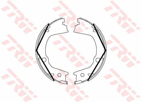 TRW GS8859 Parking brake shoes GS8859: Buy near me in Poland at 2407.PL - Good price!