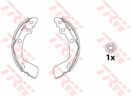 TRW GS8865 Parking brake shoes GS8865: Buy near me in Poland at 2407.PL - Good price!