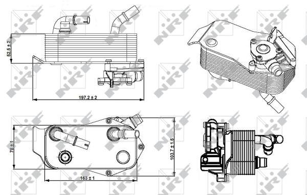 NRF 31279 Oil cooler 31279: Buy near me in Poland at 2407.PL - Good price!