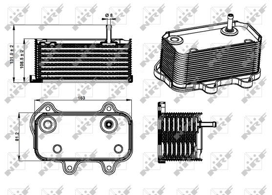 NRF 31291 Oil cooler 31291: Buy near me in Poland at 2407.PL - Good price!