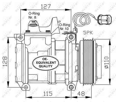 NRF 32464 Compressor, air conditioning 32464: Buy near me in Poland at 2407.PL - Good price!