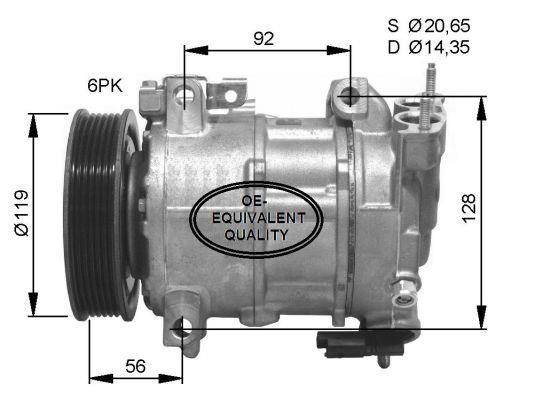 NRF 32593 Compressor, air conditioning 32593: Buy near me at 2407.PL in Poland at an Affordable price!