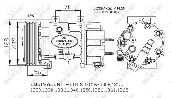 NRF 32772 Compressor, air conditioning 32772: Buy near me in Poland at 2407.PL - Good price!