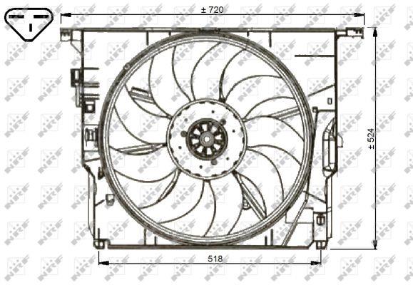 NRF 47739 Hub, engine cooling fan wheel 47739: Buy near me in Poland at 2407.PL - Good price!