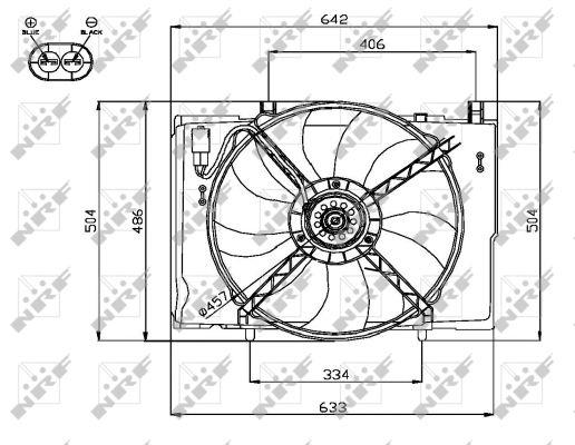 NRF 47741 Hub, engine cooling fan wheel 47741: Buy near me in Poland at 2407.PL - Good price!