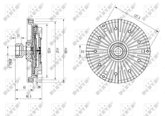 NRF 49582 Fan clutch 49582: Buy near me in Poland at 2407.PL - Good price!