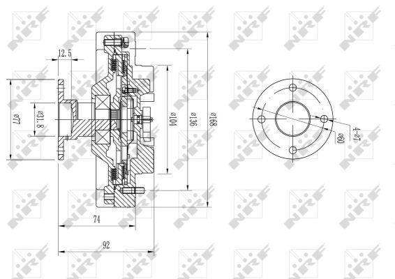 NRF Viscous coupling assembly – price 253 PLN