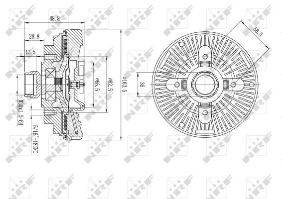 NRF Viscous coupling assembly – price 203 PLN