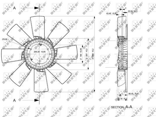 NRF 49835 Fan impeller 49835: Buy near me in Poland at 2407.PL - Good price!