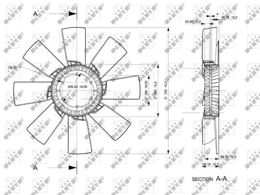 NRF 49839 Fan impeller 49839: Buy near me in Poland at 2407.PL - Good price!