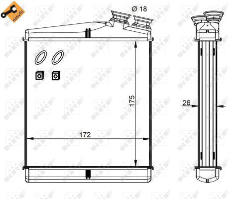 NRF Water Tank, radiator – price 198 PLN