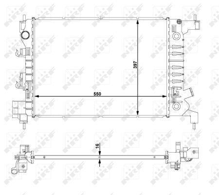 NRF 59149 Radiator, engine cooling 59149: Buy near me in Poland at 2407.PL - Good price!