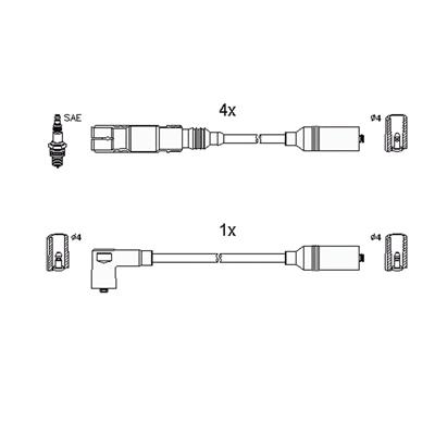 Hitachi 134267 Ignition cable kit 134267: Buy near me at 2407.PL in Poland at an Affordable price!