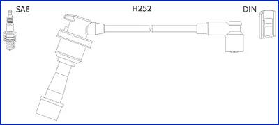 Hitachi 134480 Провода высоковольтные, комплект 134480: Отличная цена - Купить в Польше на 2407.PL!