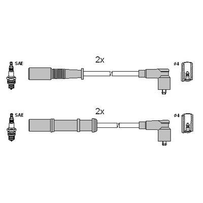 Hitachi 134972 Ignition cable kit 134972: Buy near me in Poland at 2407.PL - Good price!