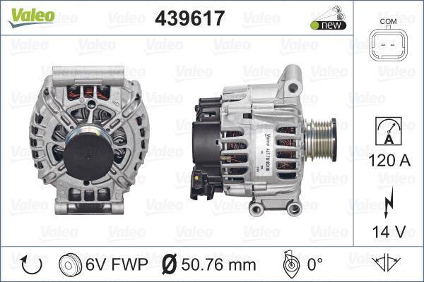 Valeo 439617 Generator 439617: Kaufen Sie zu einem guten Preis in Polen bei 2407.PL!