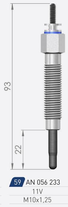 A-N Parts A-N056233 Glow plug AN056233: Buy near me in Poland at 2407.PL - Good price!