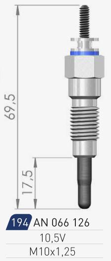 A-N Parts A-N066126 Glow plug AN066126: Buy near me in Poland at 2407.PL - Good price!