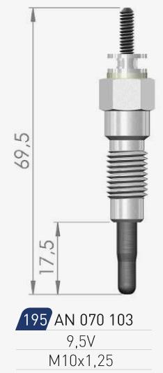 A-N Parts A-N070103 Glühkerze AN070103: Kaufen Sie zu einem guten Preis in Polen bei 2407.PL!