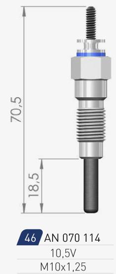 A-N Parts A-N070114 Glow plug AN070114: Buy near me in Poland at 2407.PL - Good price!