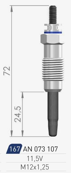 A-N Parts A-N073107 Glow plug AN073107: Buy near me in Poland at 2407.PL - Good price!