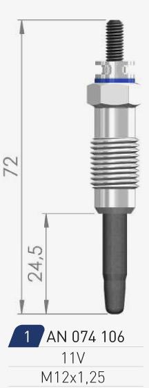 A-N Parts A-N074106 Glow plug AN074106: Buy near me in Poland at 2407.PL - Good price!