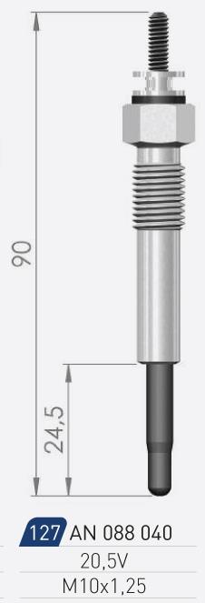 A-N Parts A-N088040 Свеча накаливания AN088040: Отличная цена - Купить в Польше на 2407.PL!