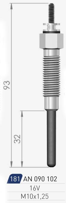 A-N Parts A-N090102 Glow plug AN090102: Buy near me in Poland at 2407.PL - Good price!