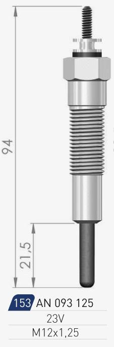 A-N Parts A-N093125 Glow plug AN093125: Buy near me in Poland at 2407.PL - Good price!