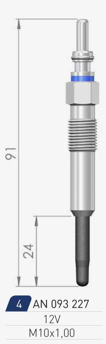 A-N Parts A-N093227 Glow plug AN093227: Buy near me in Poland at 2407.PL - Good price!