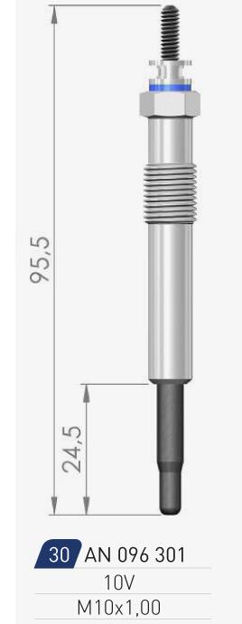 A-N Parts A-N096301 Glow plug AN096301: Buy near me in Poland at 2407.PL - Good price!