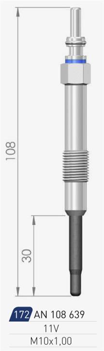 A-N Parts A-N108639 Glow plug AN108639: Buy near me in Poland at 2407.PL - Good price!