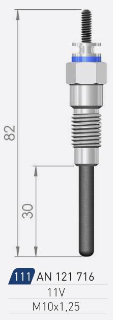 A-N Parts A-N121716 Glow plug AN121716: Buy near me in Poland at 2407.PL - Good price!