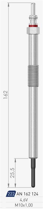 A-N Parts A-N162124 Glow plug AN162124: Buy near me in Poland at 2407.PL - Good price!