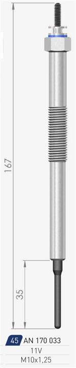 A-N Parts A-N170033 Glow plug AN170033: Buy near me in Poland at 2407.PL - Good price!