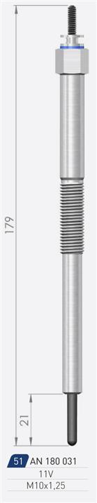 A-N Parts A-N180031 Glow plug AN180031: Buy near me in Poland at 2407.PL - Good price!
