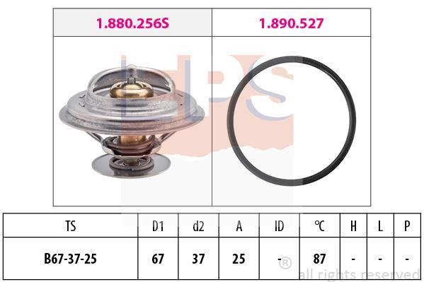 Eps 1.880.256 Thermostat, coolant 1880256: Buy near me in Poland at 2407.PL - Good price!