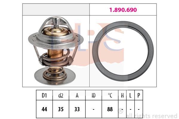 Eps 1.880.685 Thermostat, coolant 1880685: Buy near me in Poland at 2407.PL - Good price!