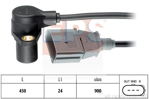 Eps 1.953.205 Crankshaft position sensor 1953205: Buy near me in Poland at 2407.PL - Good price!