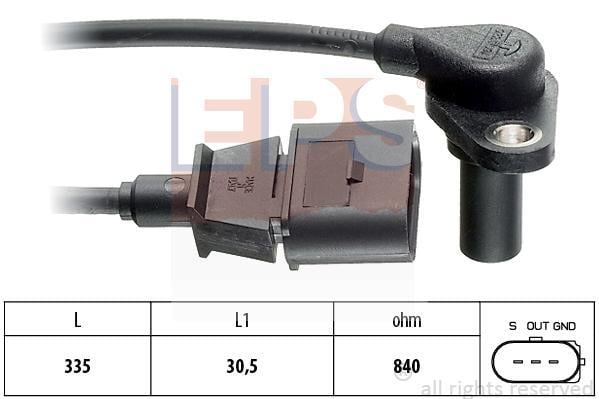 Eps 1.953.220 RPM Sensor, automatic transmission 1953220: Buy near me in Poland at 2407.PL - Good price!