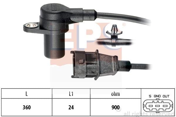 Eps 1.953.564 Crankshaft position sensor 1953564: Buy near me at 2407.PL in Poland at an Affordable price!