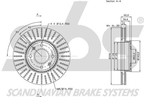 SBS 1815313523 Front brake disc ventilated 1815313523: Buy near me in Poland at 2407.PL - Good price!