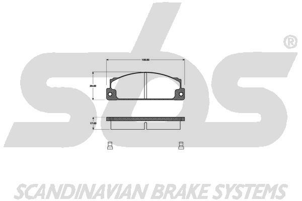 SBS 1501222315 Brake Pad Set, disc brake 1501222315: Buy near me in Poland at 2407.PL - Good price!