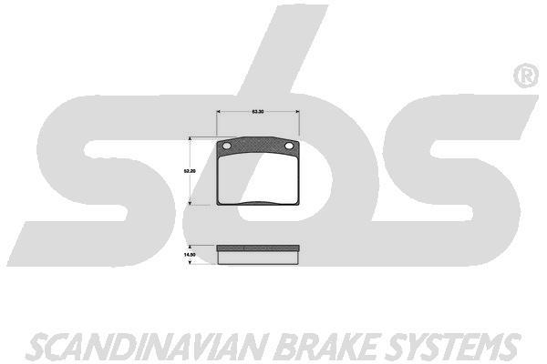 SBS 1501222601 Brake Pad Set, disc brake 1501222601: Buy near me in Poland at 2407.PL - Good price!