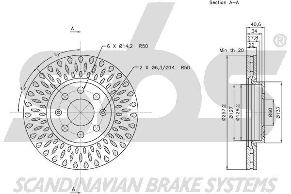 SBS 1815312348 Front brake disc ventilated 1815312348: Buy near me at 2407.PL in Poland at an Affordable price!