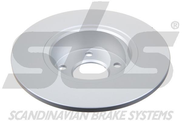 Rear brake disc, non-ventilated SBS 1815319926