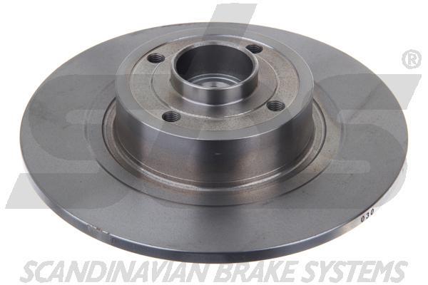 Rear brake disc, non-ventilated SBS 1815203965
