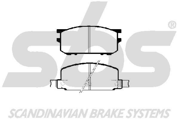 SBS 1501224401 Brake Pad Set, disc brake 1501224401: Buy near me in Poland at 2407.PL - Good price!