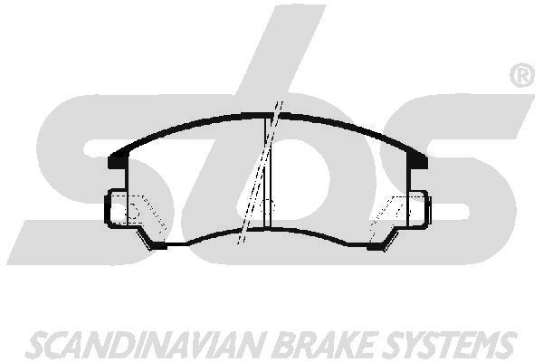 SBS 1501224403 Brake Pad Set, disc brake 1501224403: Buy near me in Poland at 2407.PL - Good price!