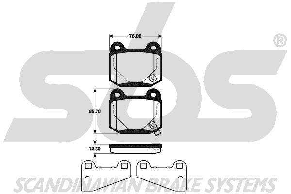 SBS 1501221511 Brake Pad Set, disc brake 1501221511: Buy near me in Poland at 2407.PL - Good price!
